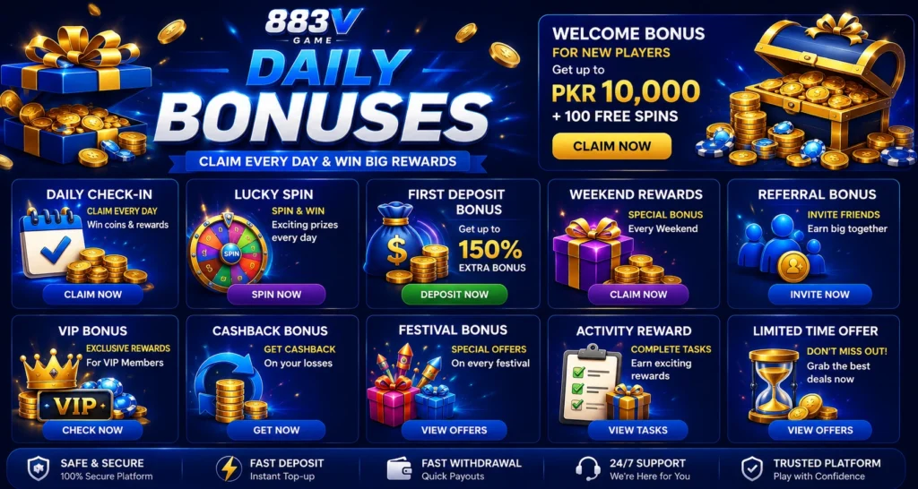 883V Game Bonuses